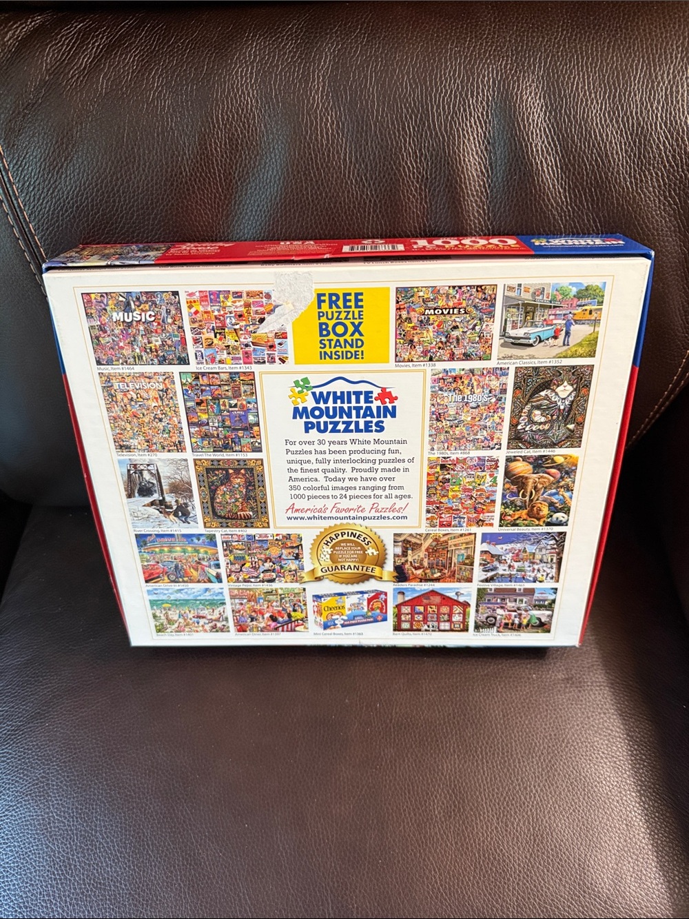 White Mountain holiday house. 1000 pieces jigsaw puzzle.  Excellent condition - Picture 2 of 3